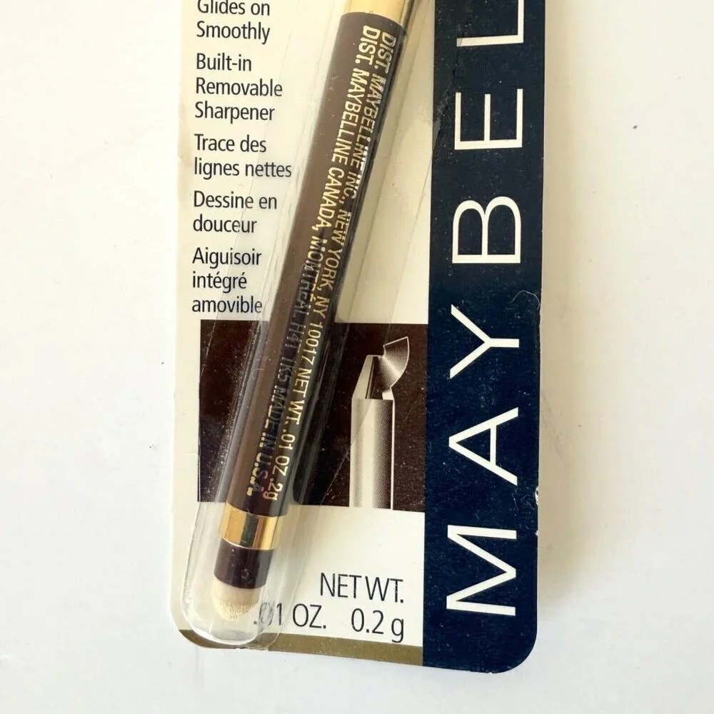NEW Maybelline Expert Eyes Liner Chestnut Brown 0.01 oz Hypoallergenic Sharpener